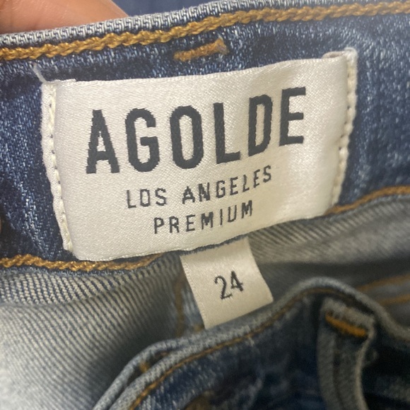 AGOLDE Los Angeles Premium Distressed Skinny Jeans Size 24 - Picture 6 of 7